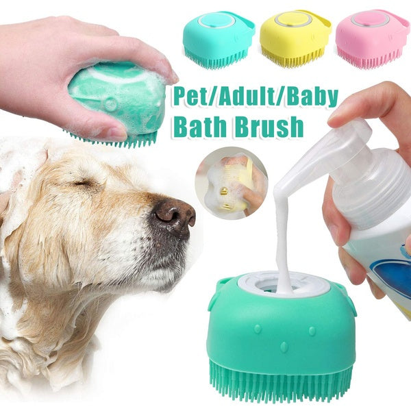 Bath Brush Pet soap spender