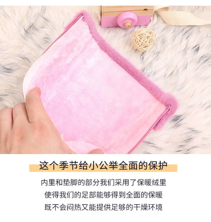 Disney Girls' Leather Boots Winter