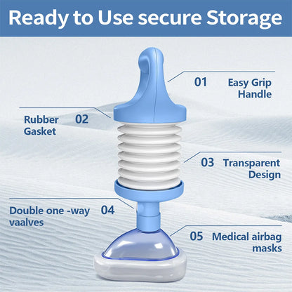 Mask First Aid Kit Adults & Children Home Rescue ﻿Anti Choking Emergency Anti Asphyxia